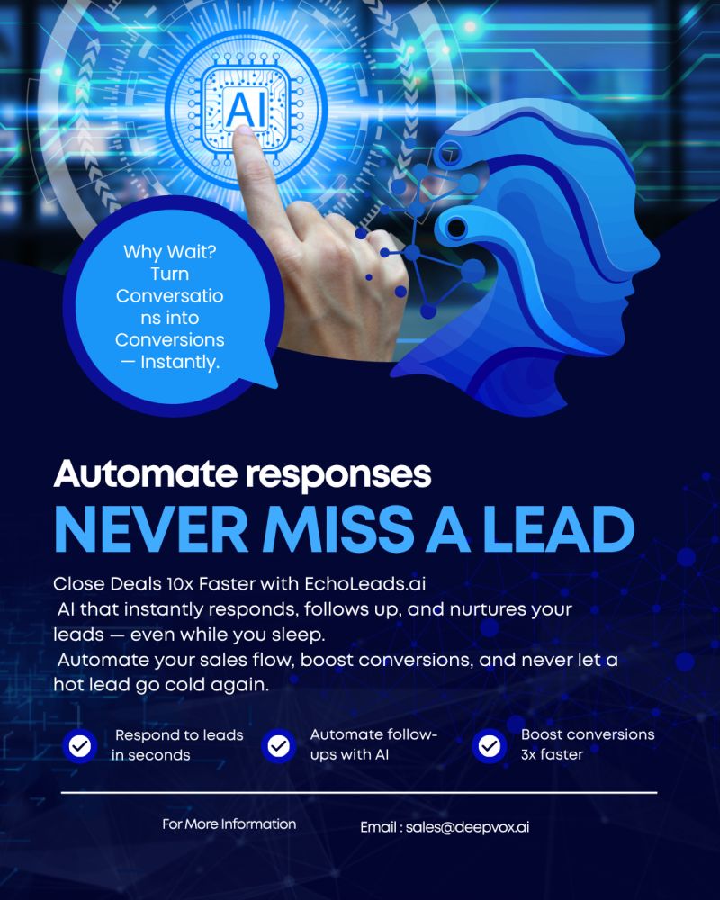 Foto de EchoLeads — Autonomous AI Voice Calling Platform for Sales