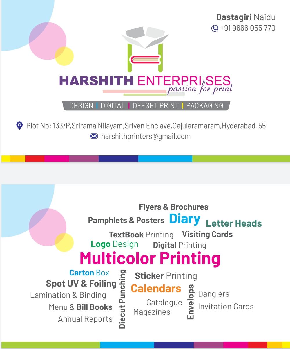 Harshith printers Hyderabad