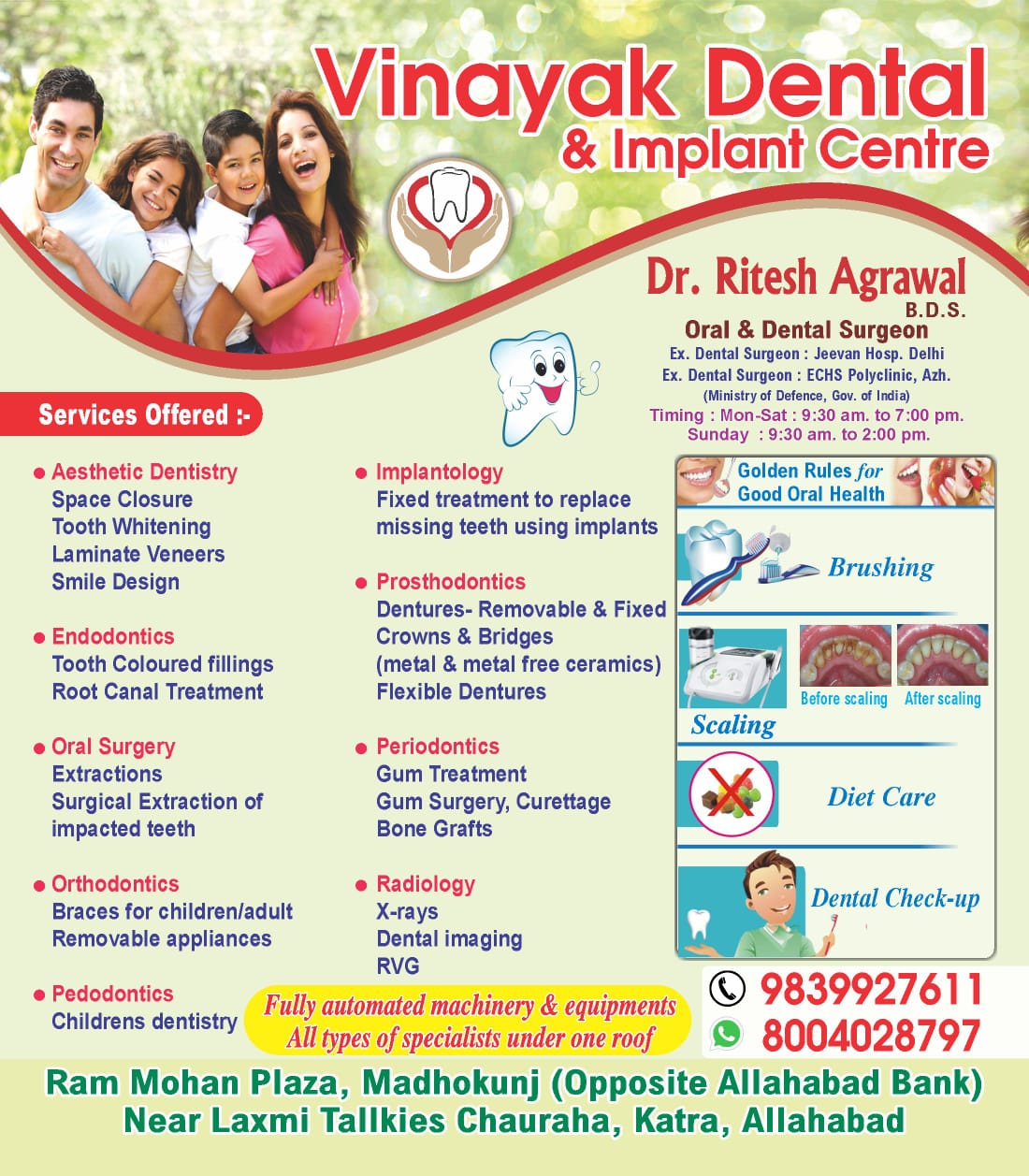 Vinayak Dental And Implant Centre Allahabad